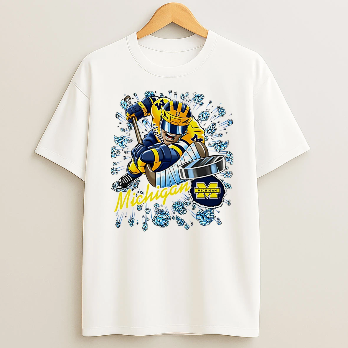 Michigan Wolverines Player Caricature 2026 T Shirt