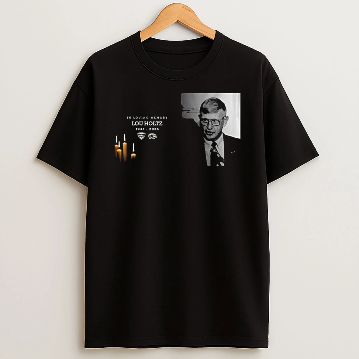 Mid American Conference In Loving Memory Lou Holtz 1937 2026 T Shirt