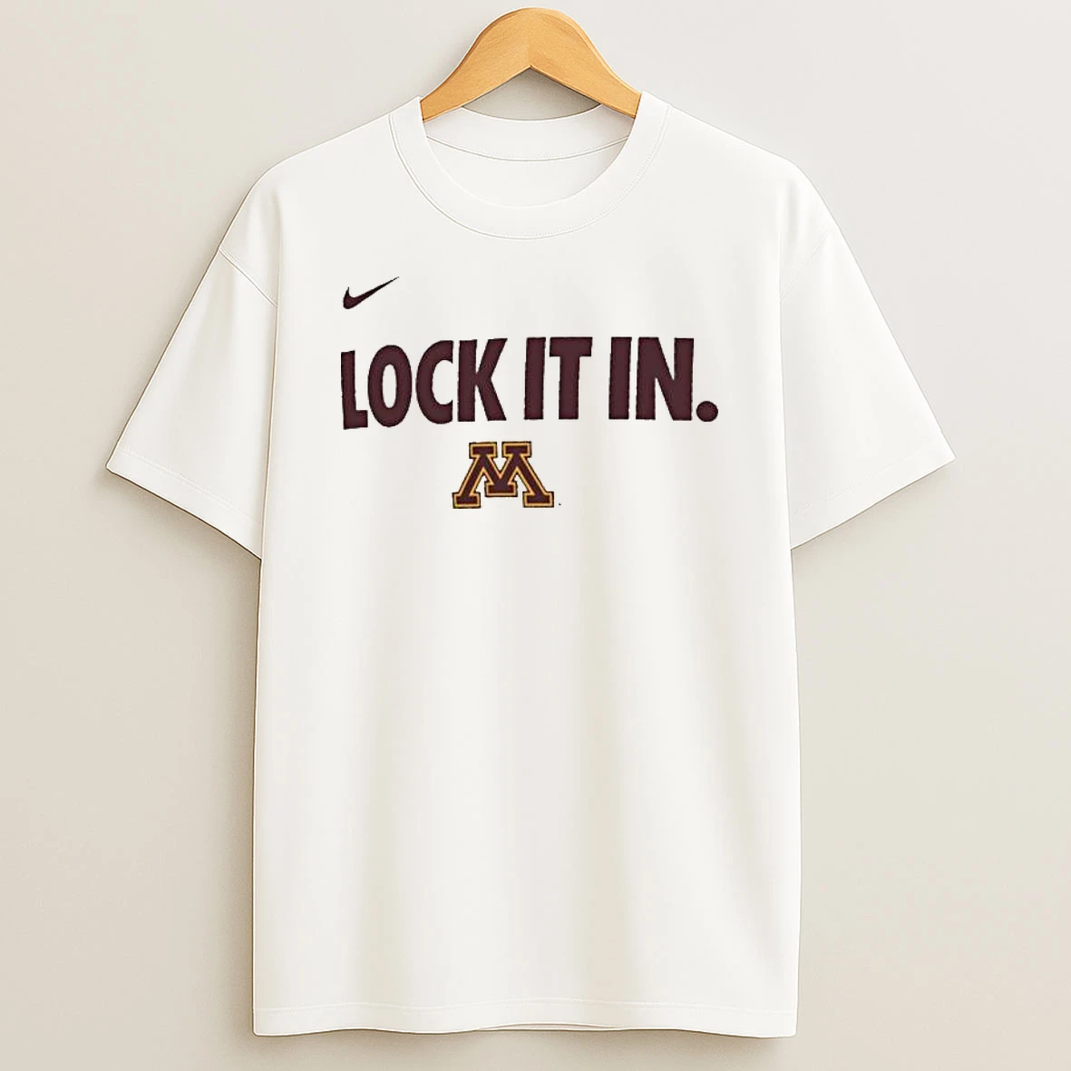 Minnesota Golden Gophers Lock It In 2026 On Court Bench T Shirt