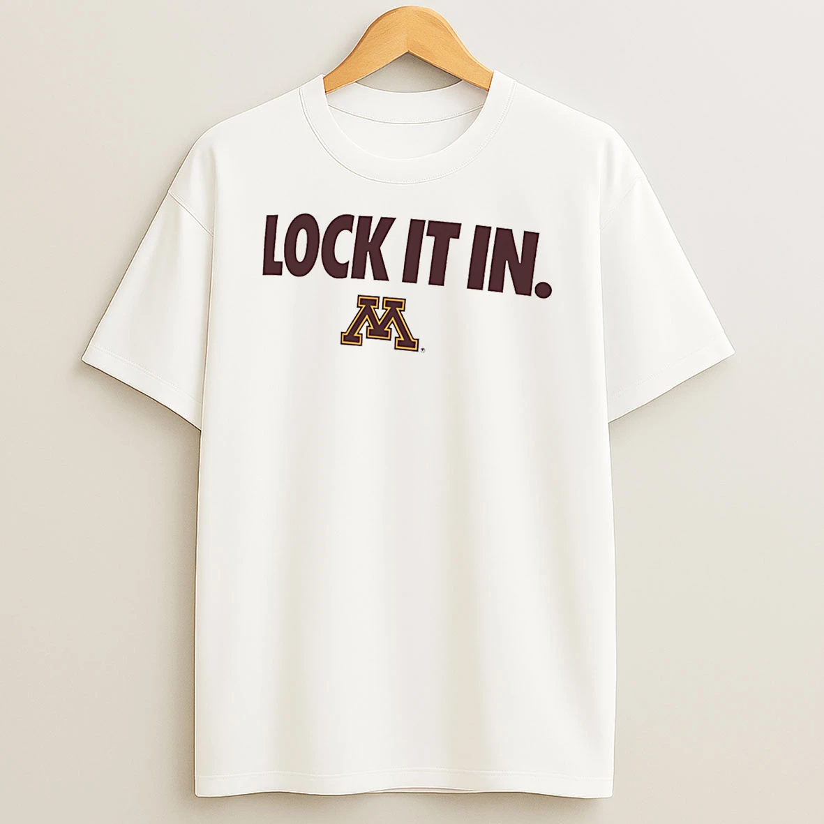Minnesota Golden Gophers Lock It In Logo T Shirt