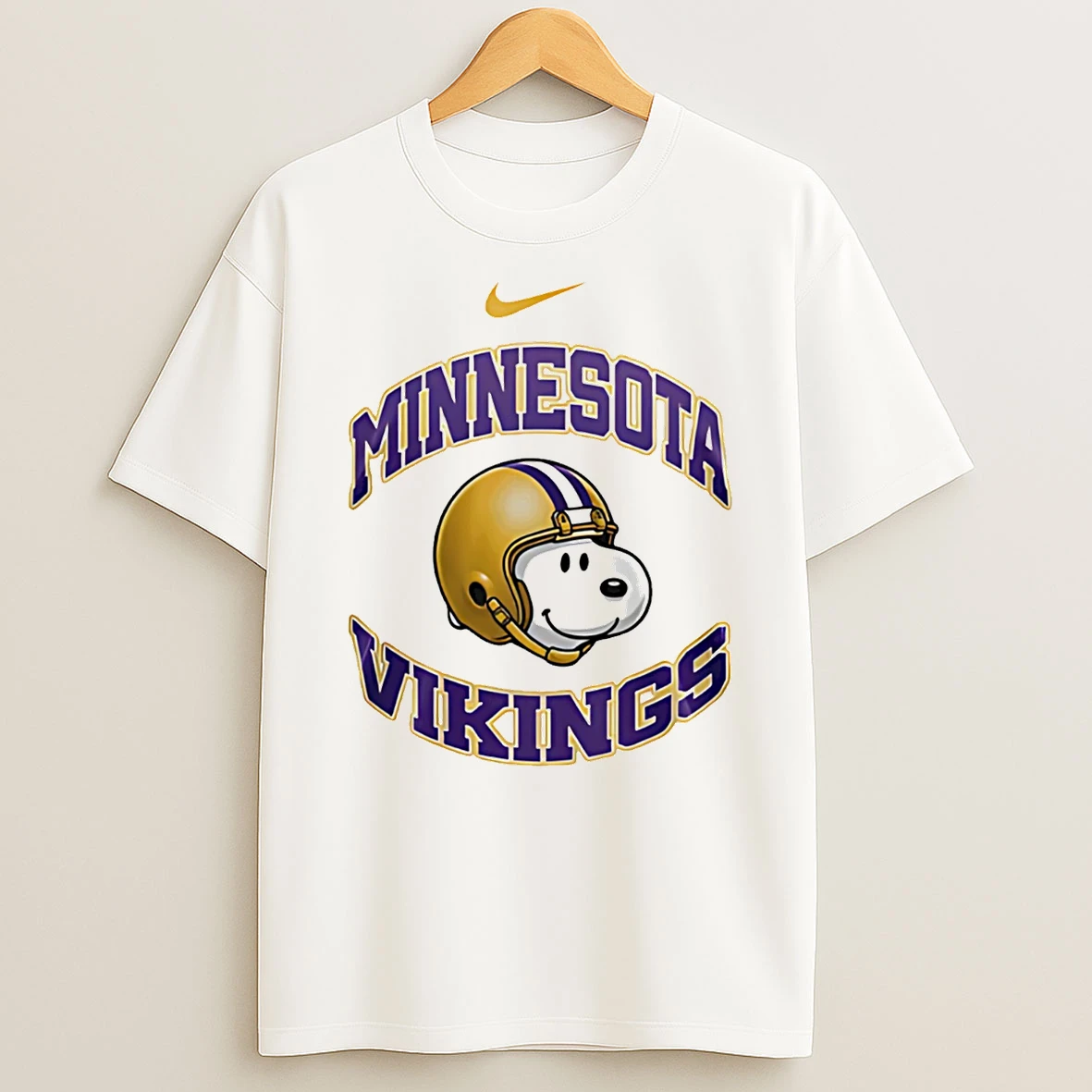 Minnesota Vikings Snoopy Freedom 2026 Logo T Shirt