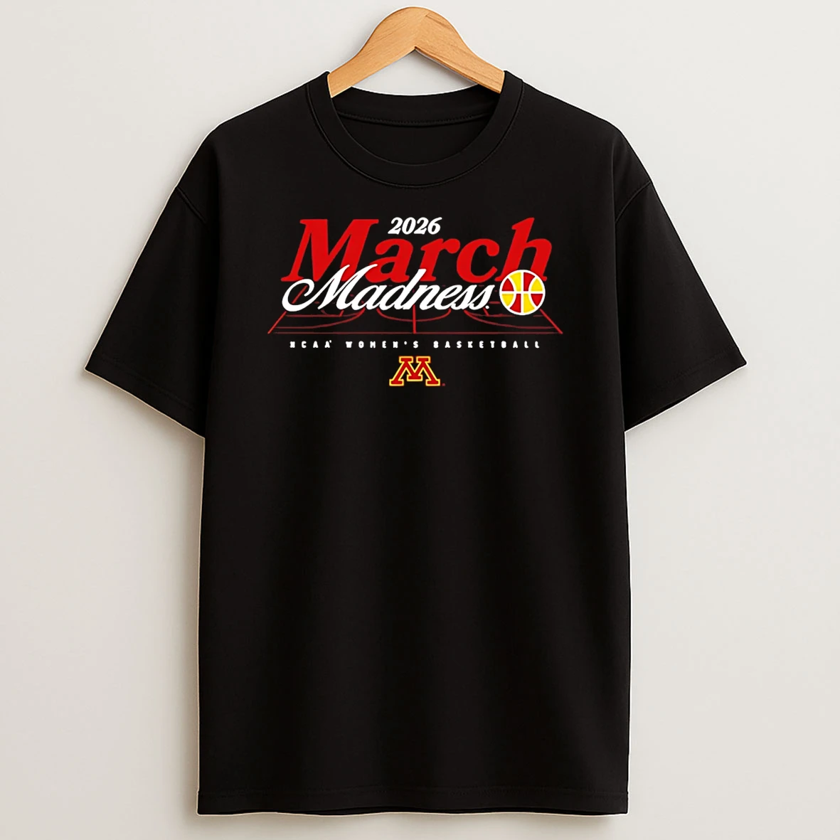 Minnesota Womens Basketball Ncaa March Madness 2026 Logo T Shirt