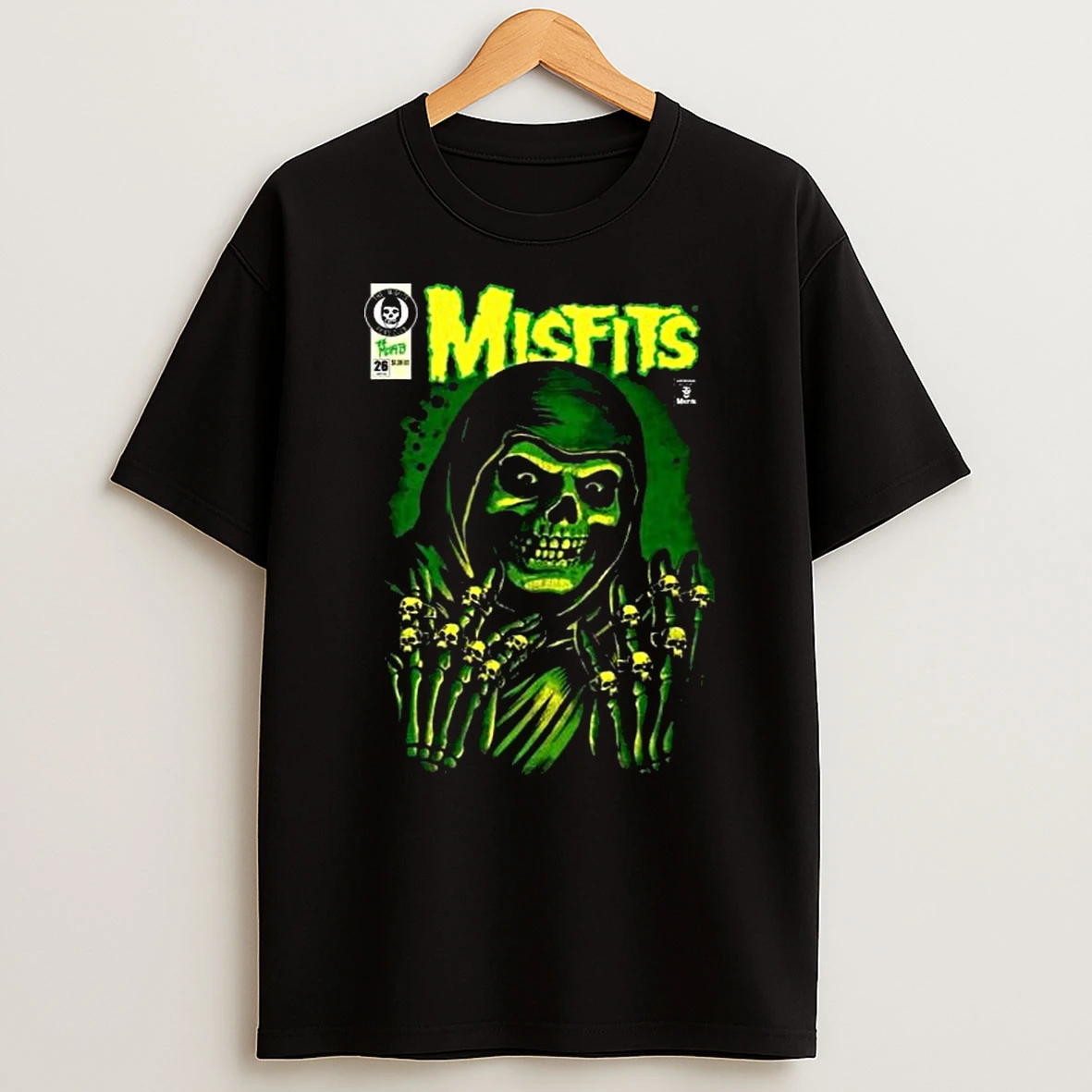 Misfits X Yesterdays Wondercon Anaheim 2026 Exclusives Emerald Hell T Shirt