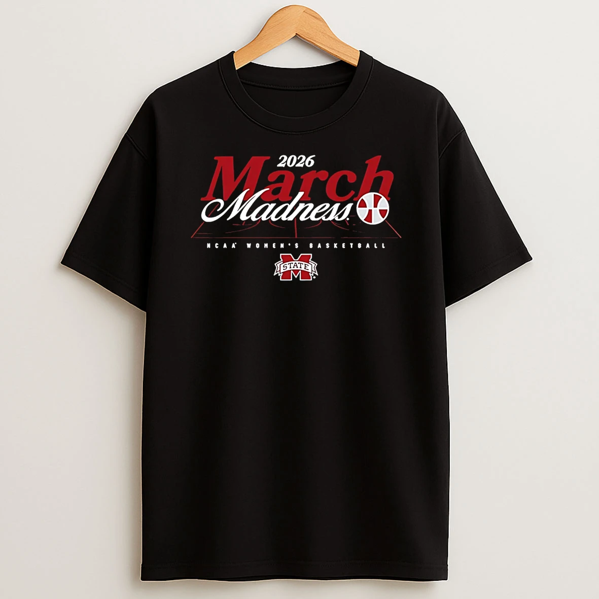 Mississippi State Womens Basketball Ncaa March Madness 2026 Logo T Shirt