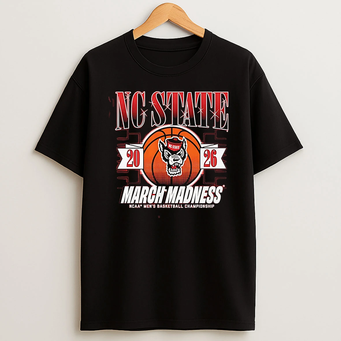 Nc State Wolfpack Mbb 2026 March Madness Logo T Shirt