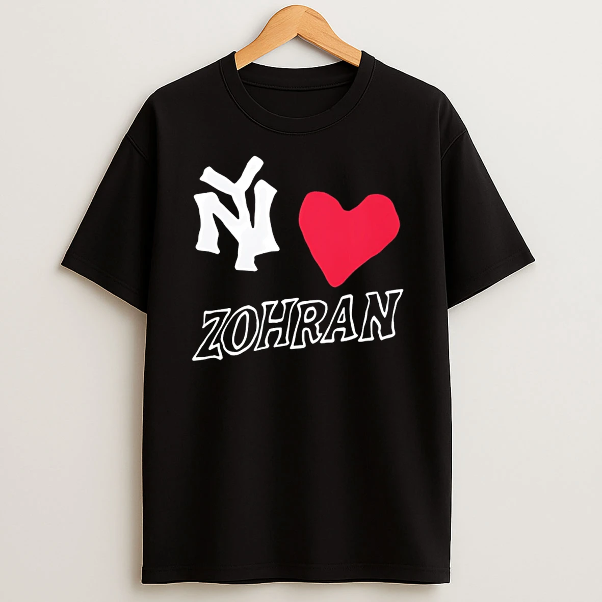 Ny Loves Zohran Heart T Shirt
