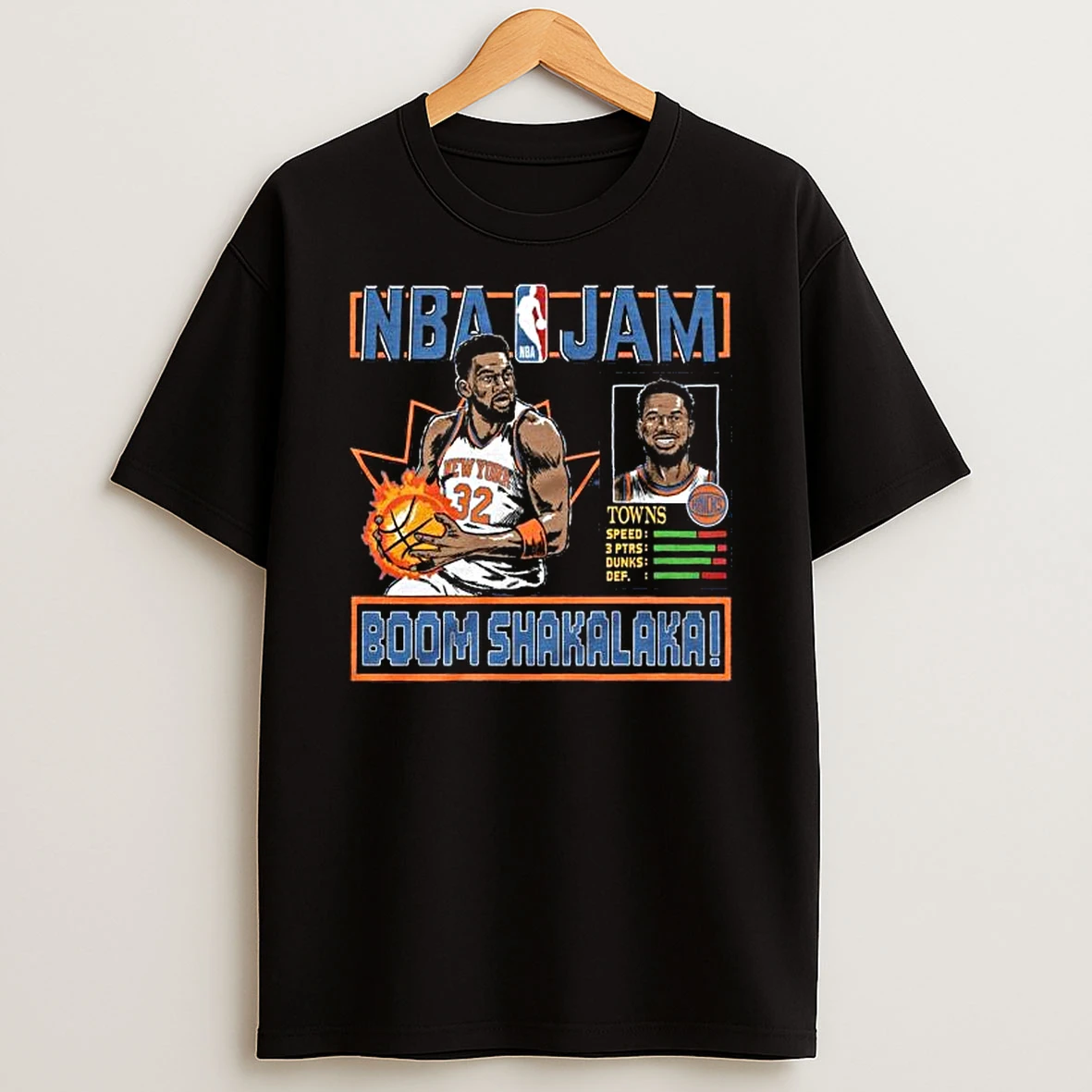 Nba Jam Knicks Karl Anthony Towns T Shirt