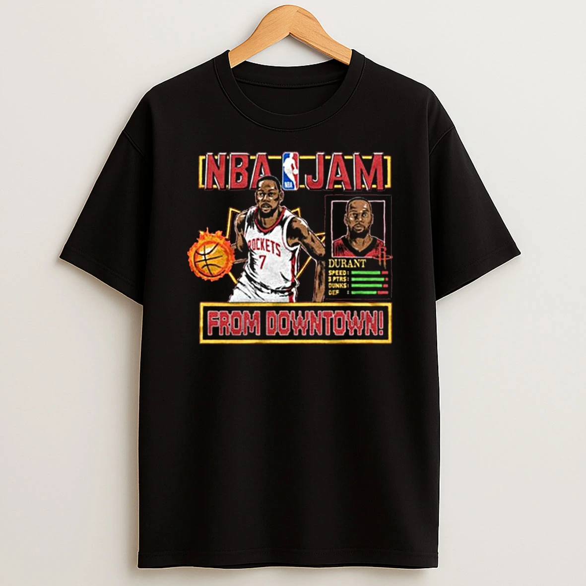 Nba Jam Rockets Kevin Durant T Shirt
