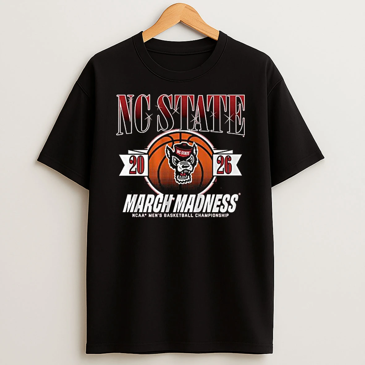 Nc State Wolfpack Madness Ncaa Mens Basketball Championship 2026 T Shirt