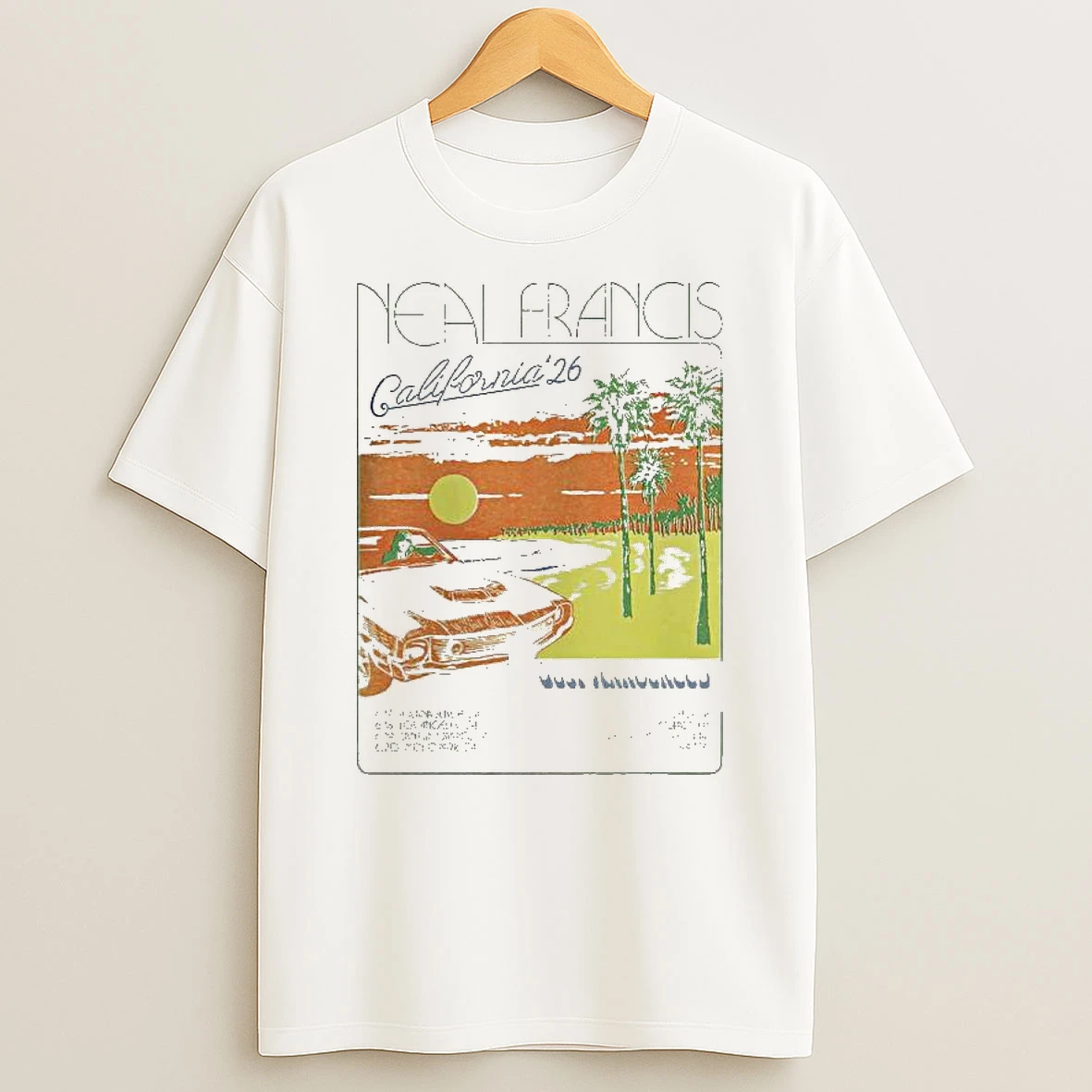 Neal Francis California 2026 Run Shows Schedule Dates T Shirt
