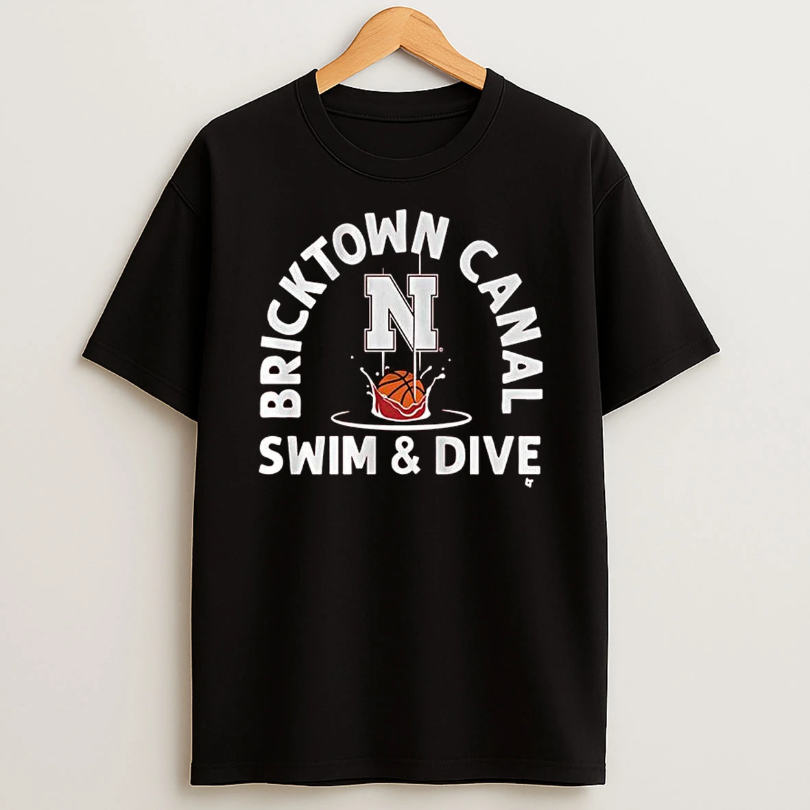 Nebraska Basketball Bricktown Canal Swim Dive T Shirt