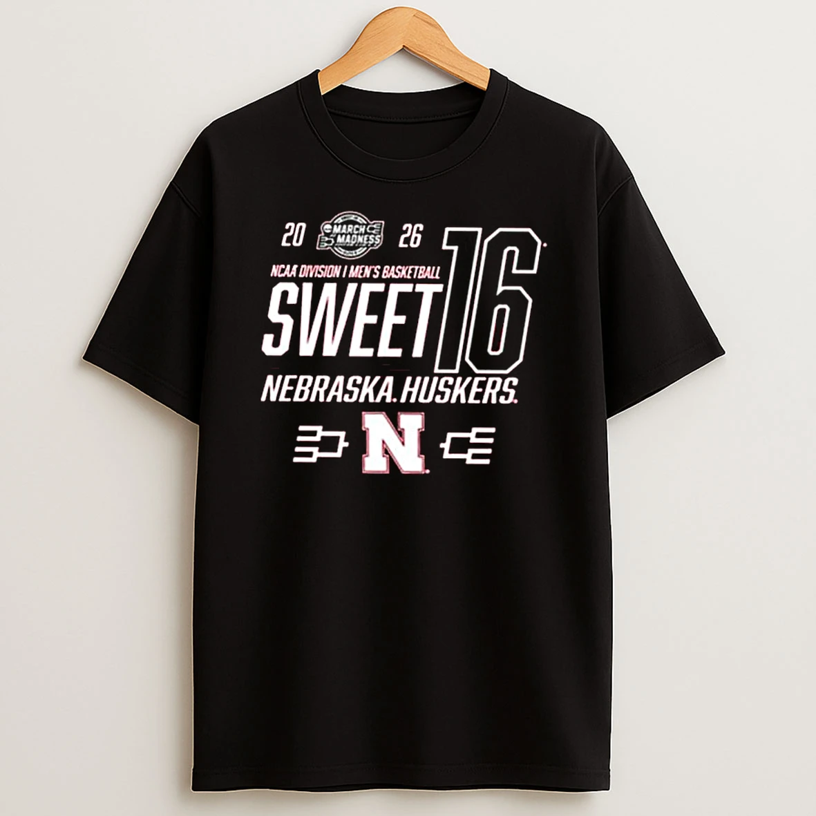 Nebraska Cornhuskers 2026 Ncaa March Madness Sweet 16 Bound T Shirt