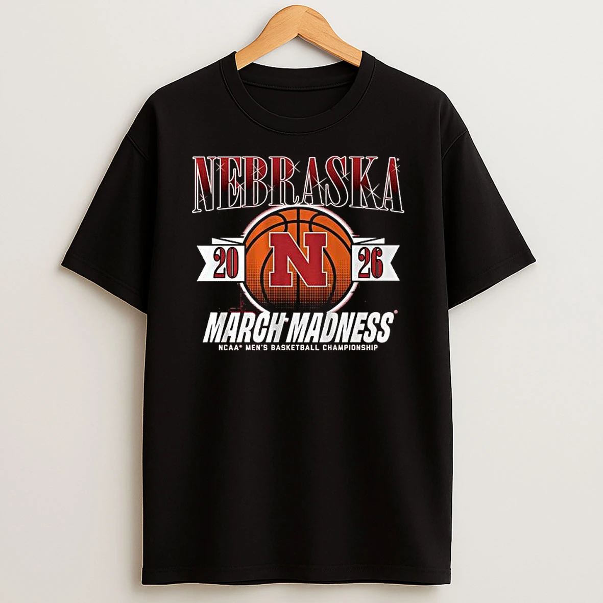 Nebraska Cornhuskers March Madness Ncaa Mens Basketball Championship 2026 T Shirt