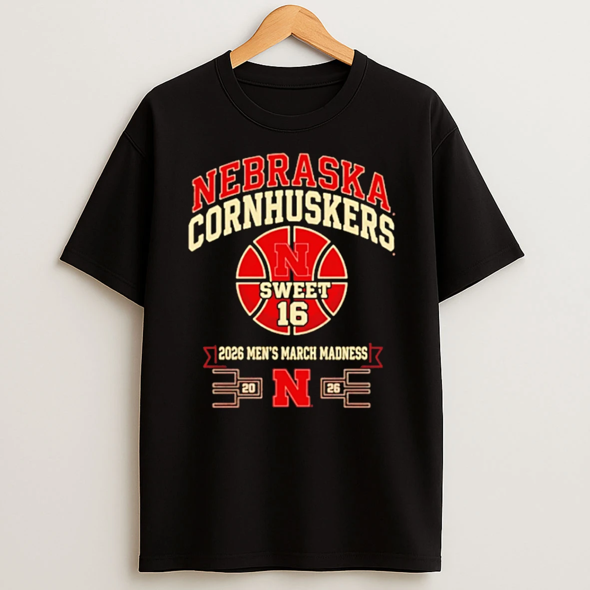 Nebraska Cornhuskers Sweet 16 2026 Mens March Madness Classic T Shirt