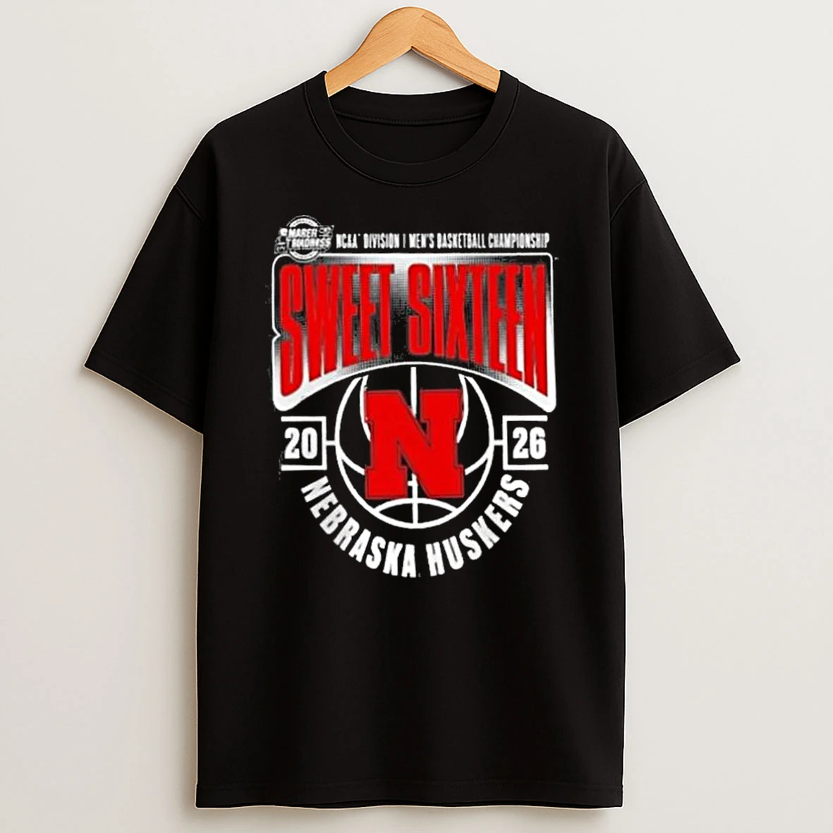 Nebraska Huskers 2026 Ncaa Mens Basketball Tournament March Madness Sweet 16 T Shirt