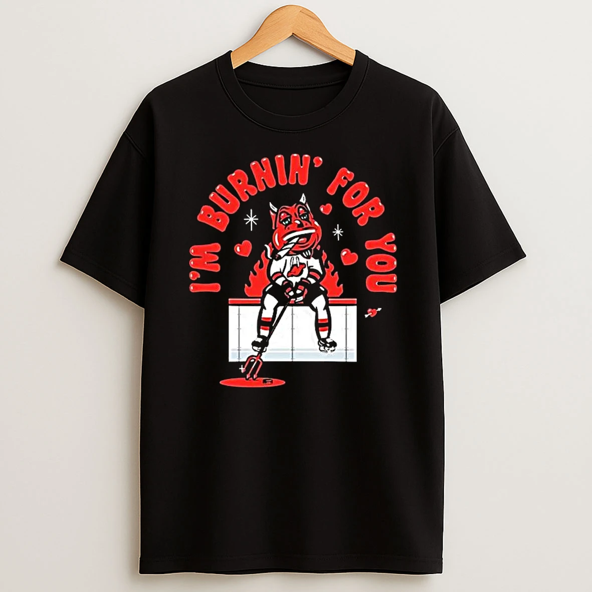 New Jersey Devils Satan Cigar Im Burnin For You T Shirt
