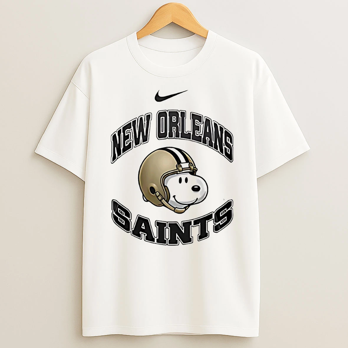 New Orleans Saints Snoopy Freedom 2026 Logo T Shirt