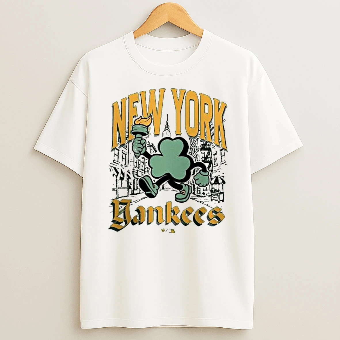 New York Yankees Green St Pattys Parade T Shirt