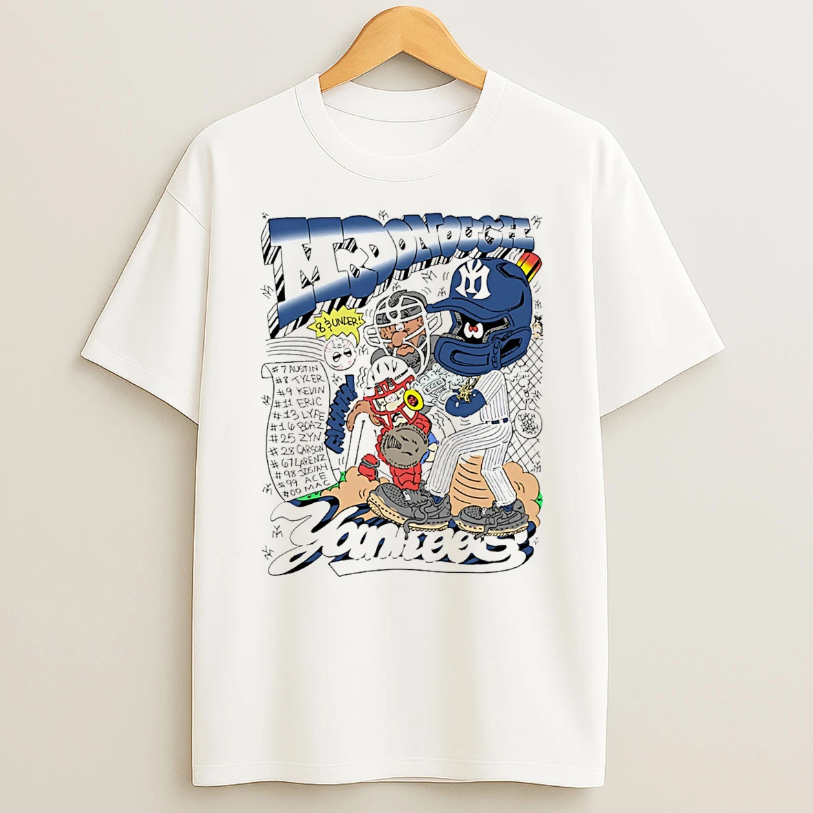 New York Yankees Mcdonough Caricature T Shirt