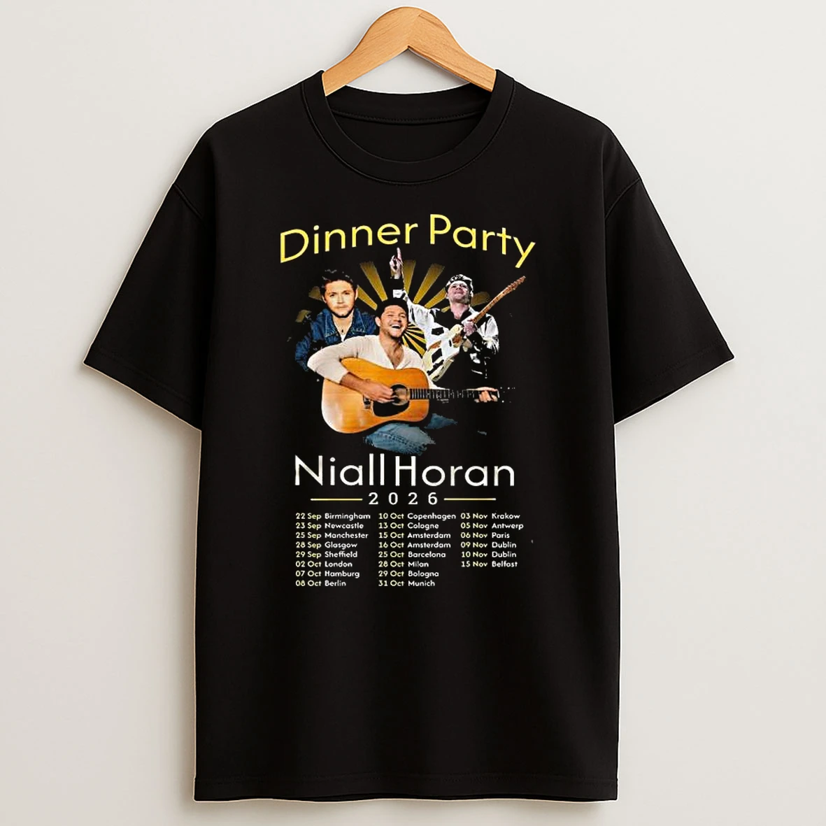 Niall Horan Dinner Party Tour 2026 T Shirt