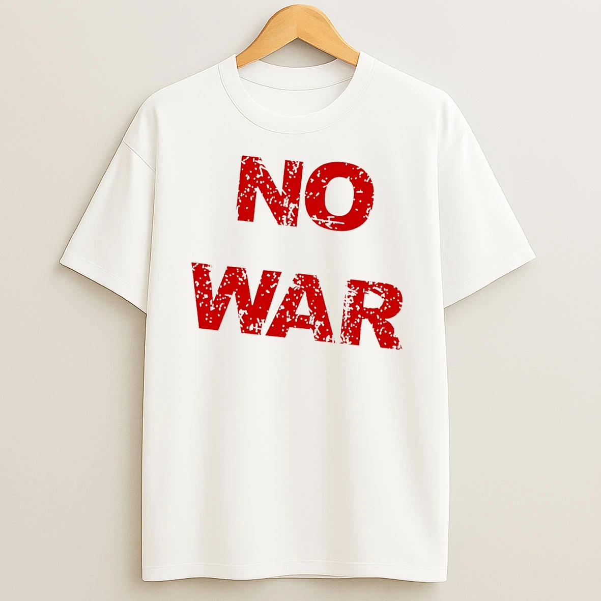 No War With Iran Text T Shirt