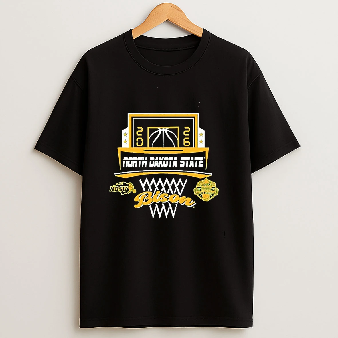North Dakota State Bison 2026 Summit Basketball Championships T Shirt