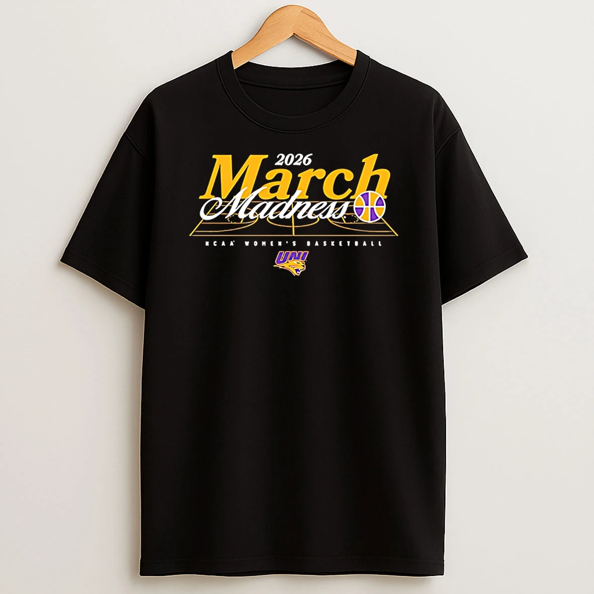 Northern Iowa Womens Basketball Ncaa March Madness 2026 Logo T Shirt