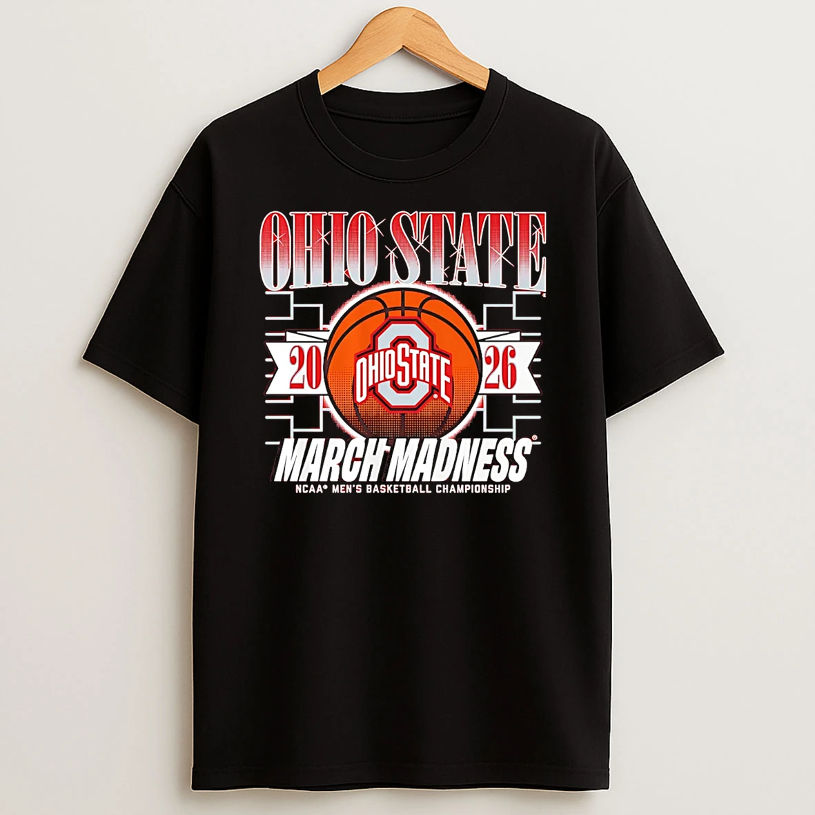 Ohio State Buckeyes Mbb 2026 March Madness Logo T Shirt