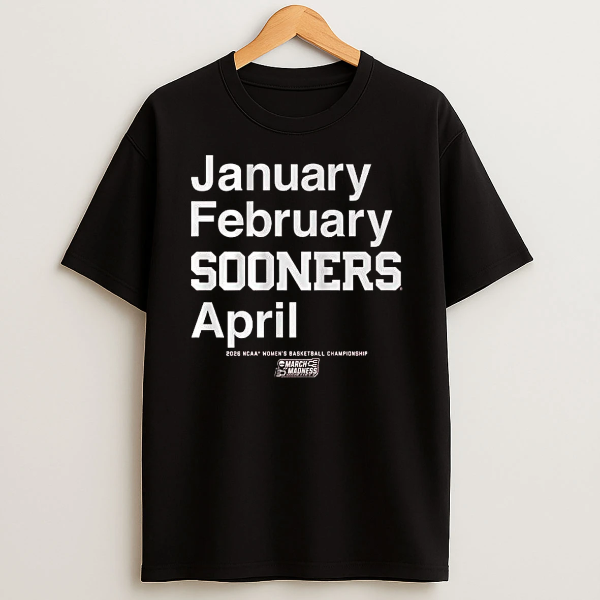 Oklahoma Sooners Wbb 2026 March Madness Month T Shirt