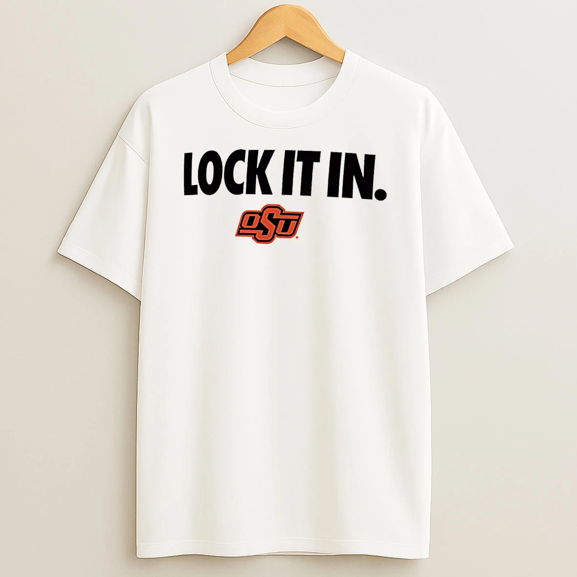 Oklahoma State Cowboys Lock It In Logo T Shirt