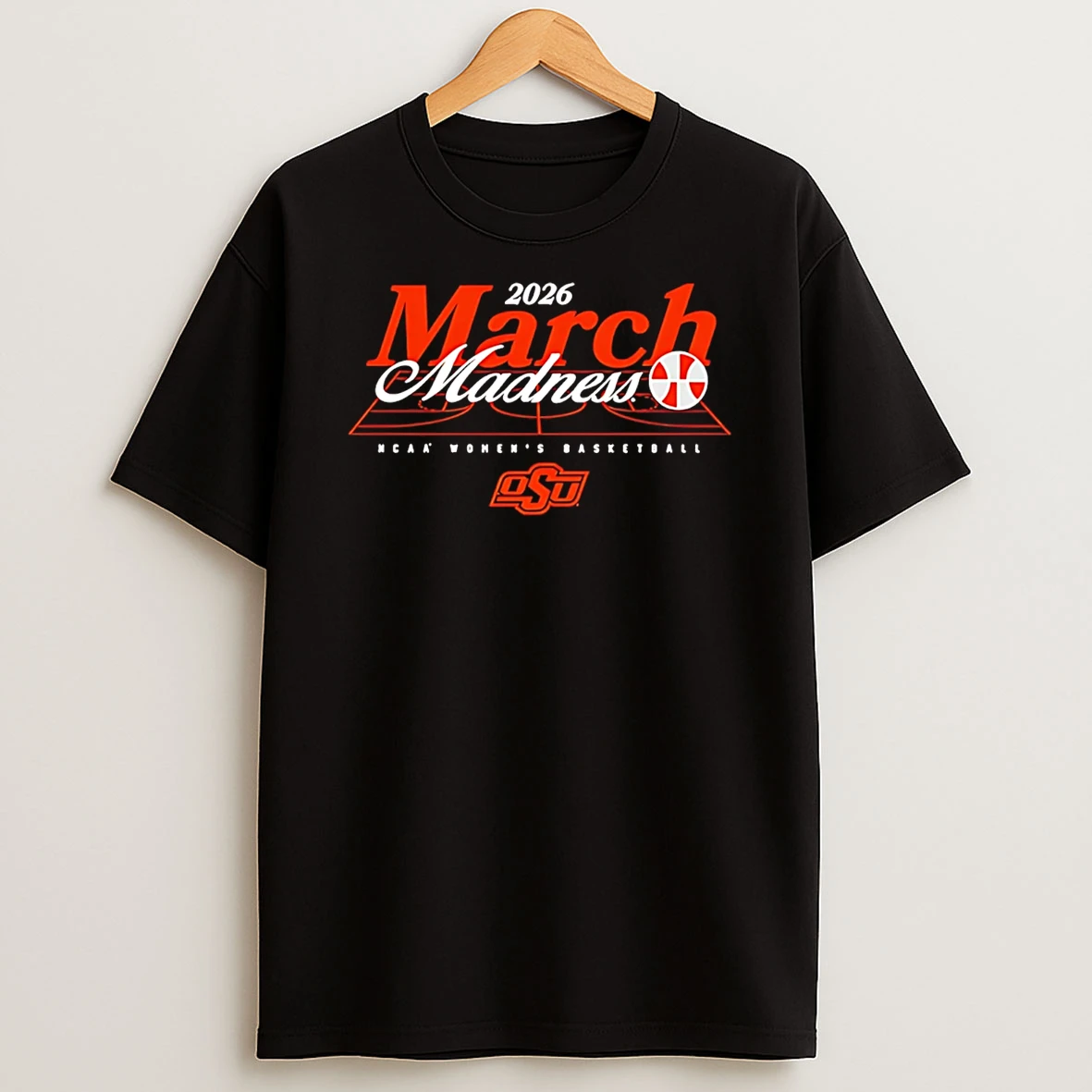 Oklahoma State Womens Basketball Ncaa March Madness 2026 Logo T Shirt