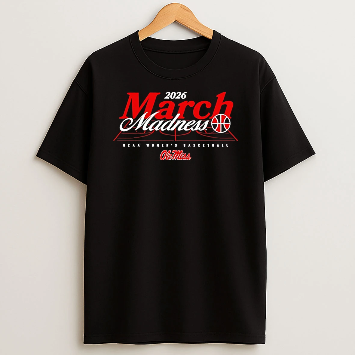 Ole Miss Womens Basketball Ncaa March Madness 2026 Logo T Shirt