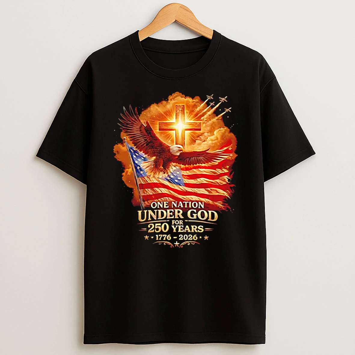 One Nation Under God For 250 Years 1776 2026 T Shirt