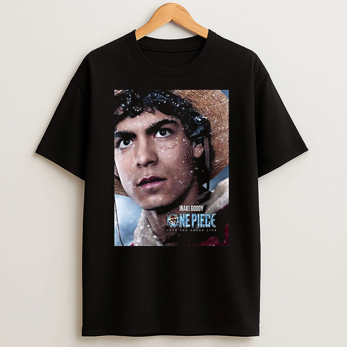 One Piece Into The Grand Line Inaki Godoy As Luffy Straw Hat T Shirt