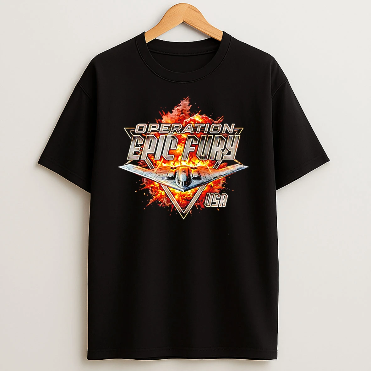 Operation Epic Fury B 2 Bomber Usa Vintage T Shirt