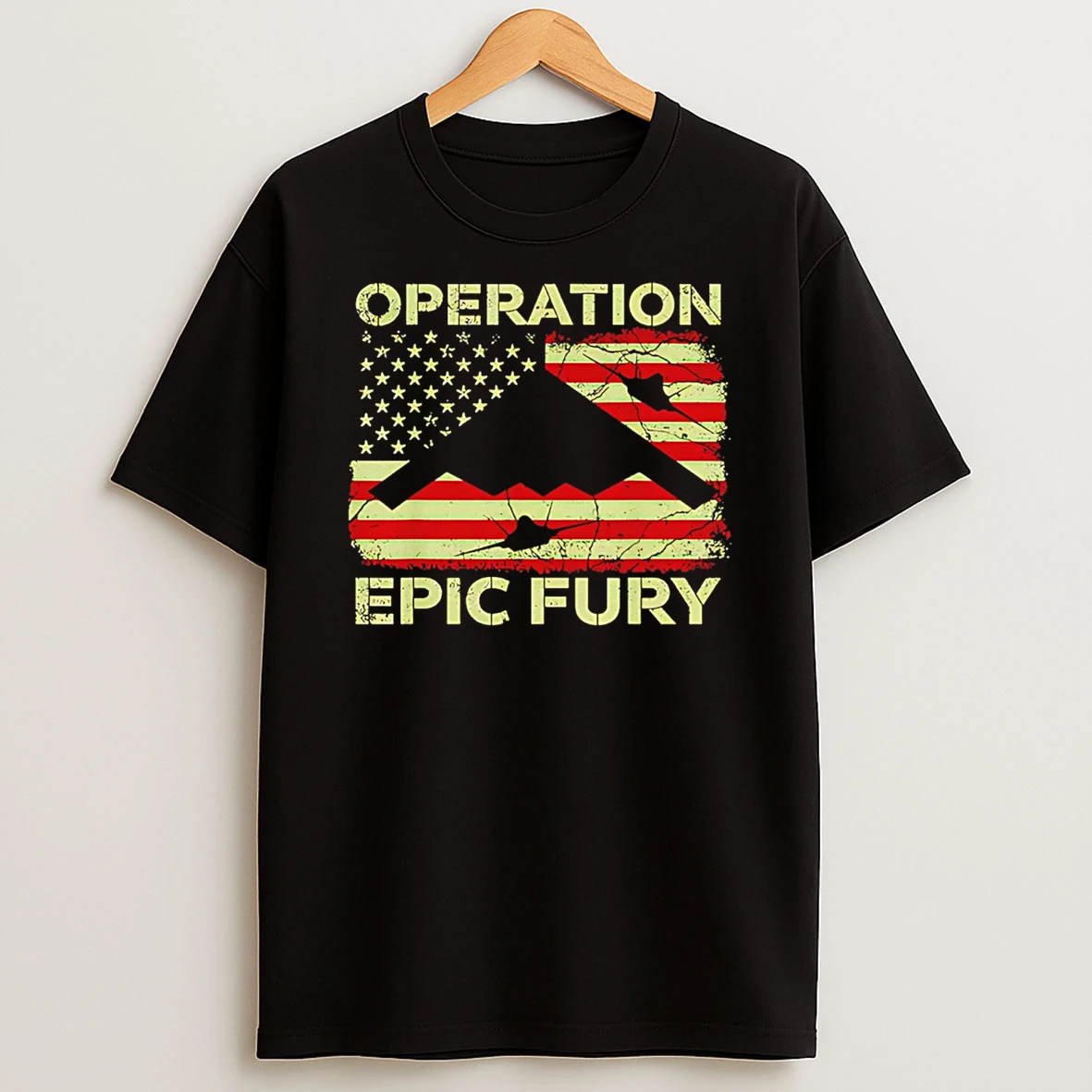 Operation Epic Fury B 2 Usa Flag T Shirt