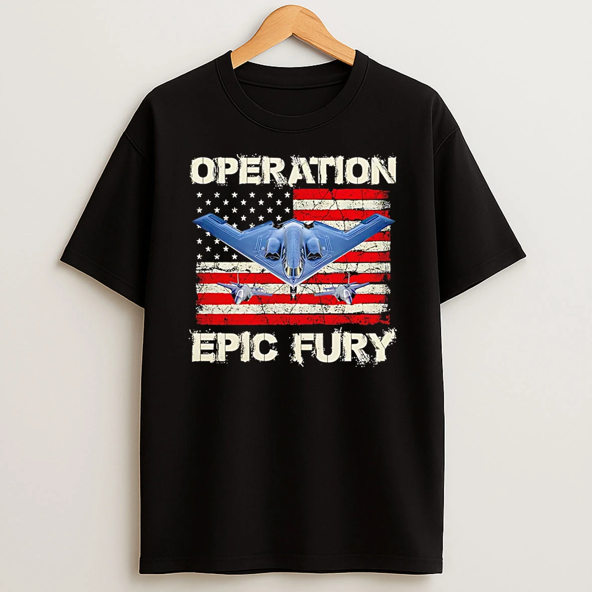 Operation Epic Fury B 21 Jets Usa Flag T Shirt