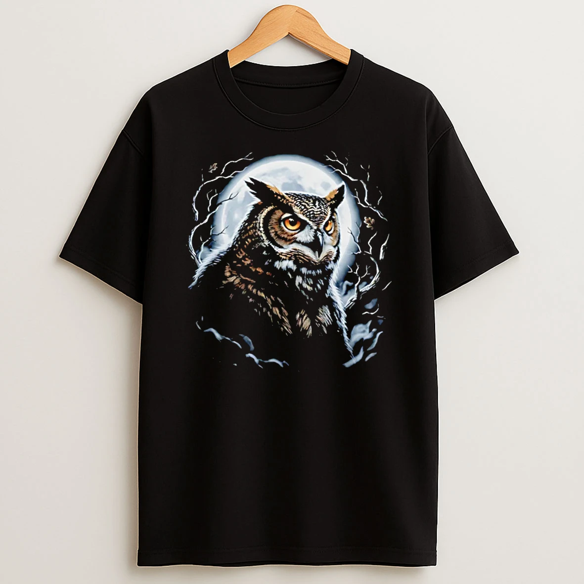 Owlbear Moon Portrait Graphic T Shirt
