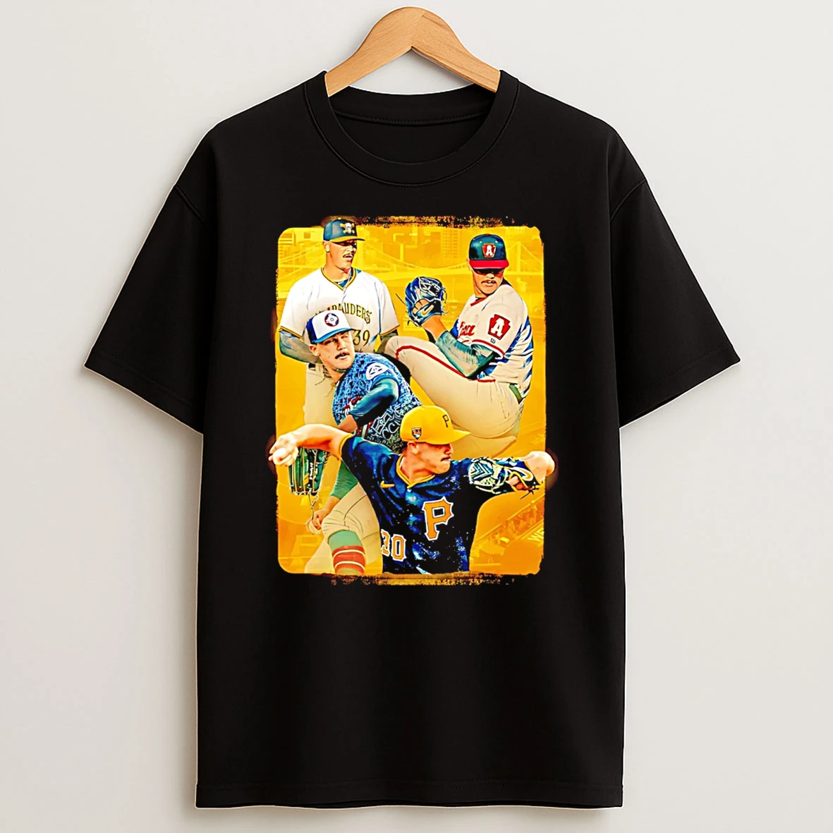 Paul Skenes Pittsburgh Pirates Player Collage 2026 T Shirt