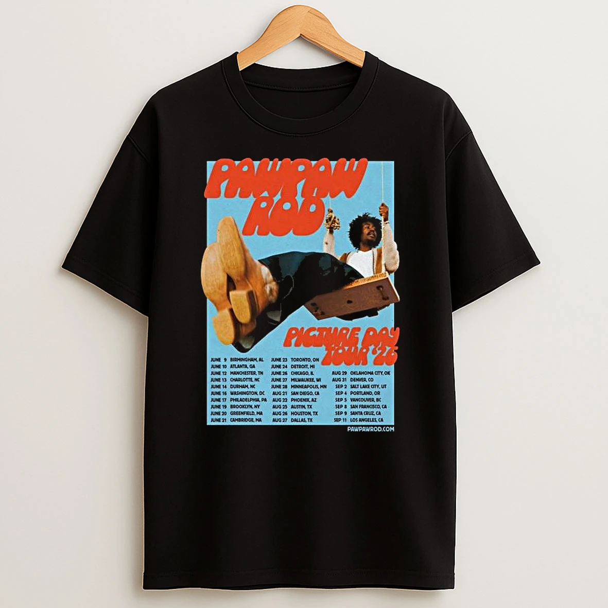 Pawpaw Rod Picture Day Tour 2026 T Shirt