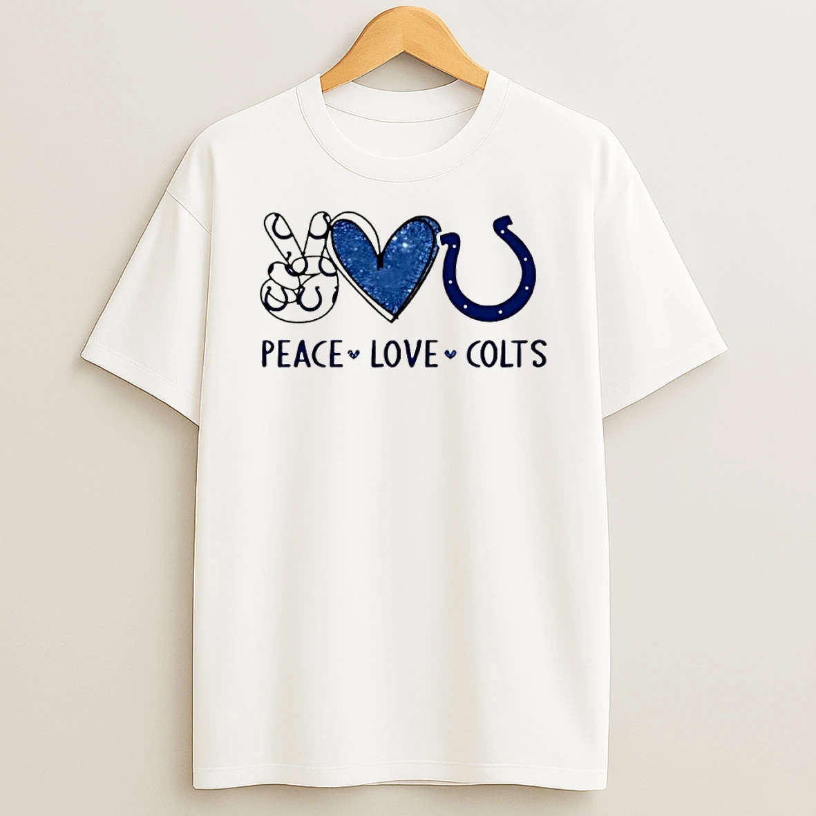 Peace Love Indianapolis Colts Nfl T Shirt