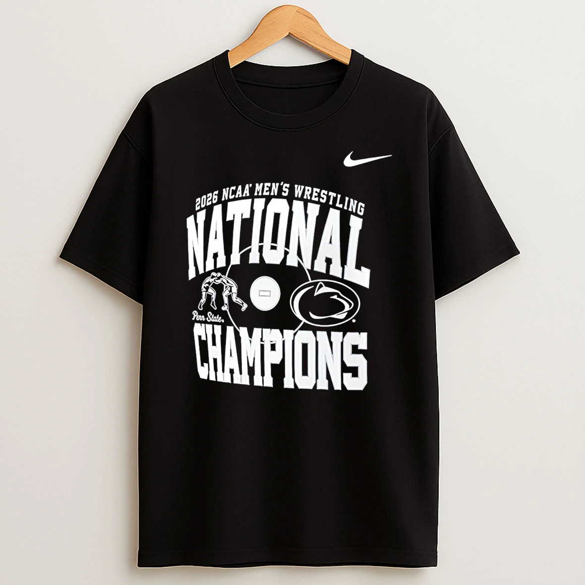 Penn State Nittany Lions 2026 Ncaa Wrestling National Champions Classic T Shirt