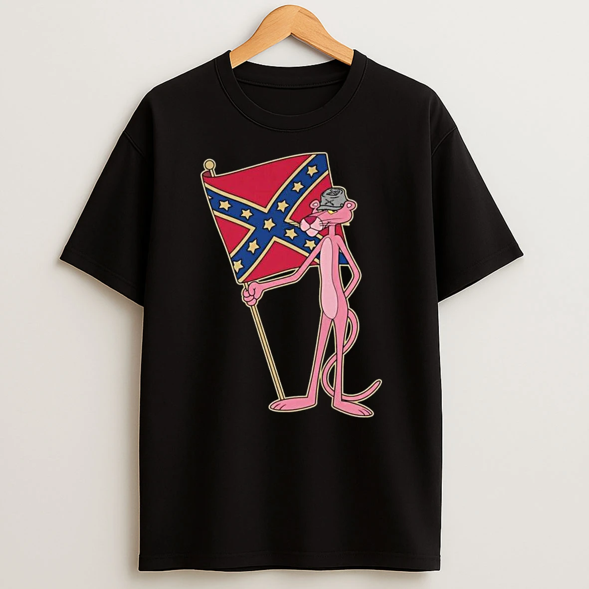 Pink Panther Confederate Flag T Shirt