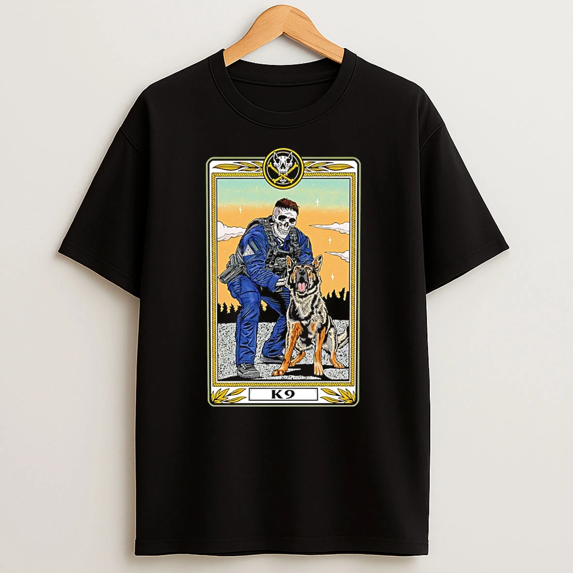 Police K9 And Dog Card T Shirt