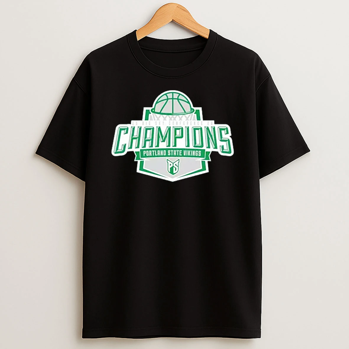 Portland State Vikings Mens Basketball 25 Big Sky Conference Champions T Shirt