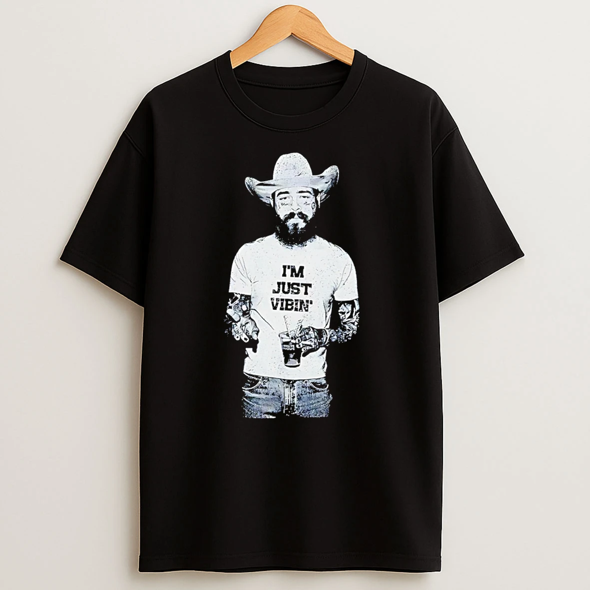 Post Malone Western Posty Im Just Vibin T Shirt
