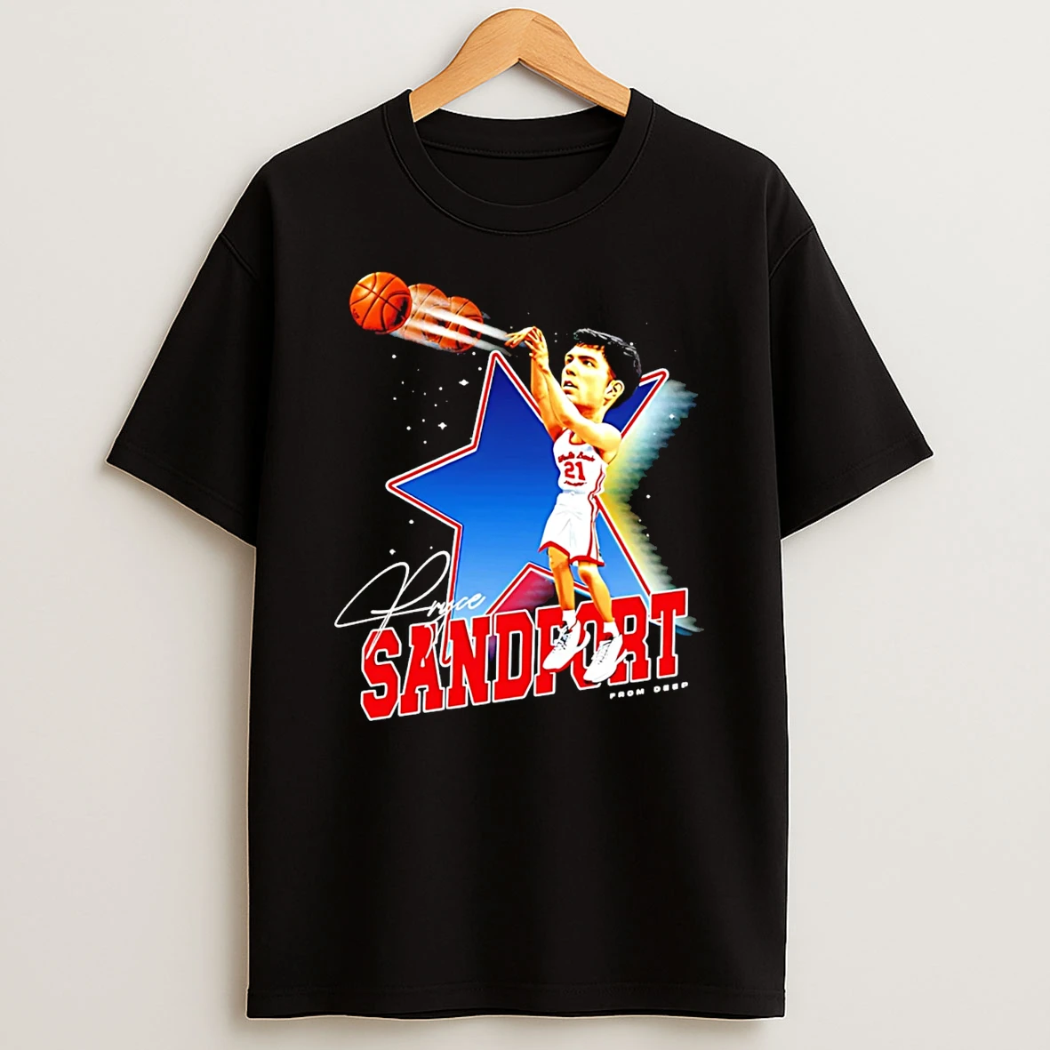 Pryce Sandfort Nebraska Cornhuskers From Deep Caricature T Shirt