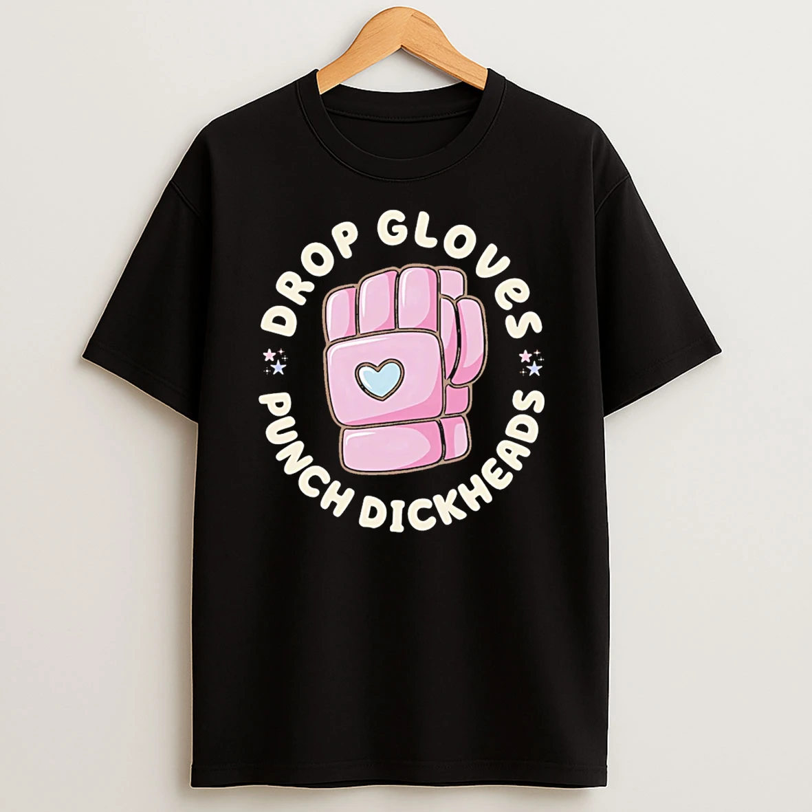 Punch Dickheads Drop Gloves T Shirt
