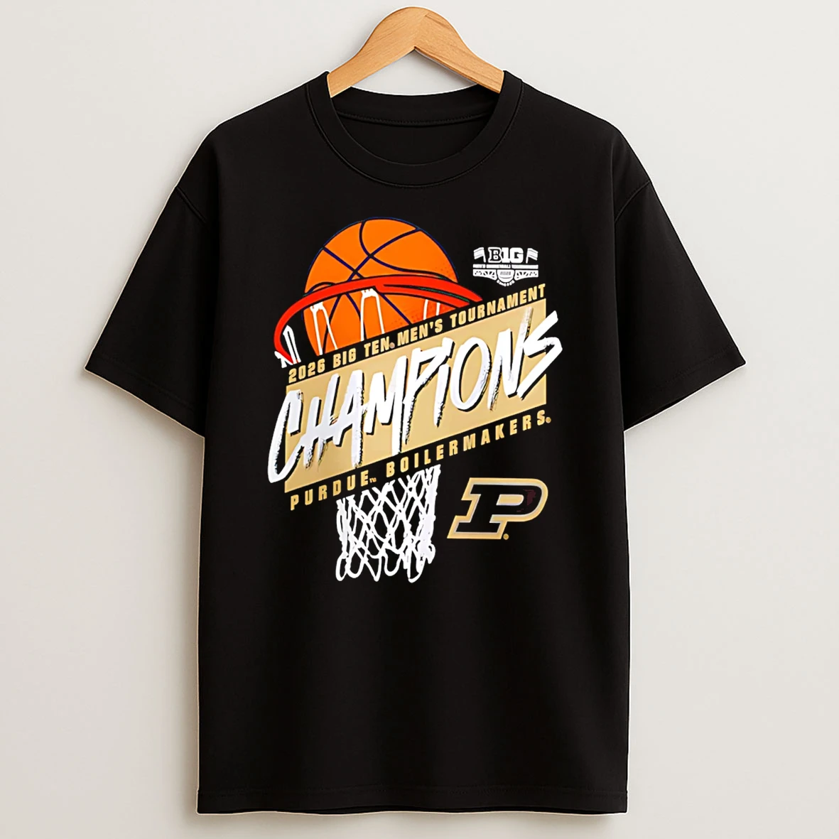 Purdue Boilermakers 2026 Big Ten Mens Basketball Tournament Champions Classic T Shirt