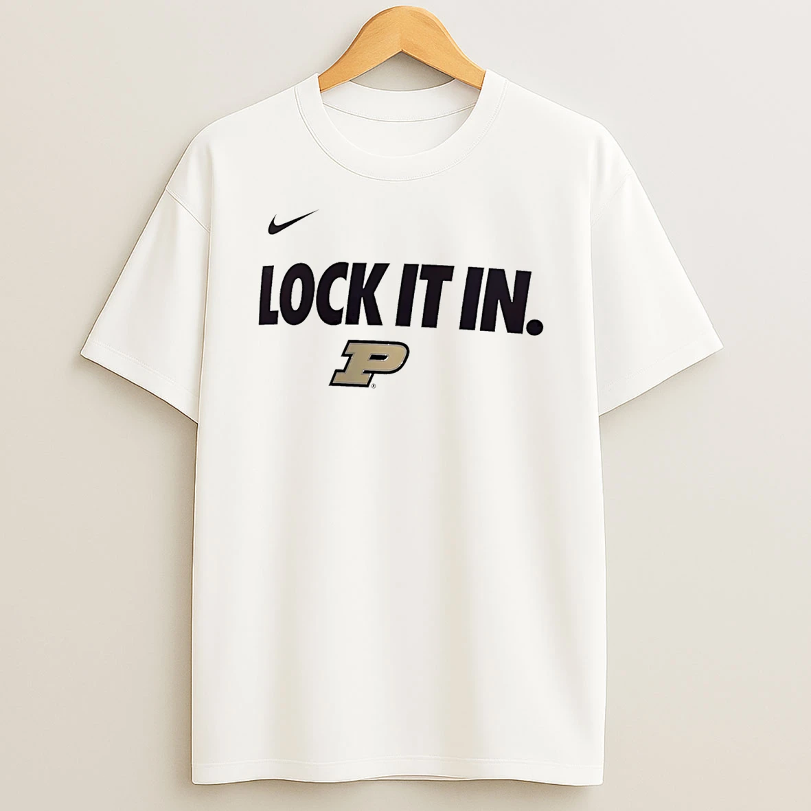 Purdue Boilermakers Lock It In Logo T Shirt